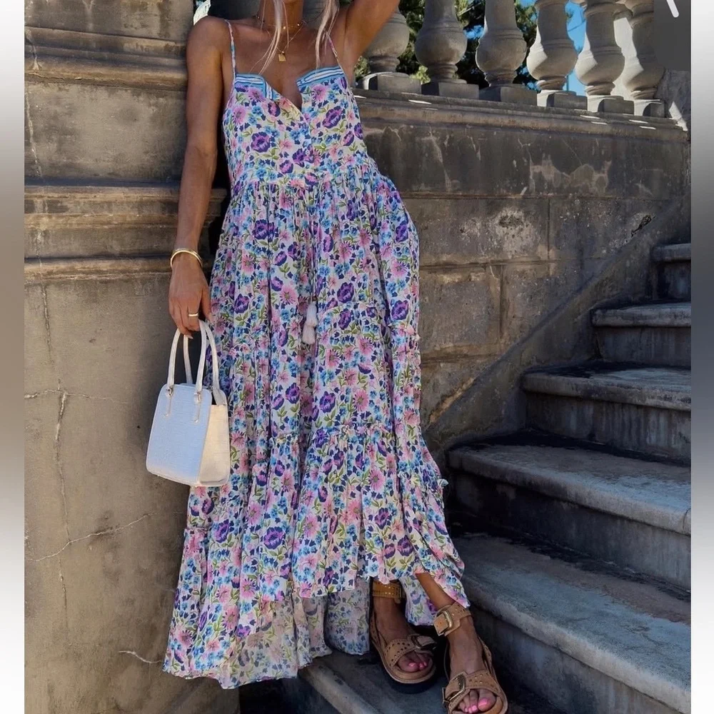 Spell Impala Lily Sundress Iris NWT - Picture 1 of 8